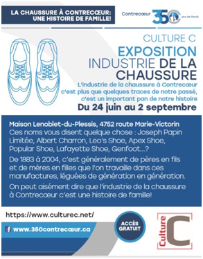 Exposition sur l’industrie de la chaussure à Contrecœur du 24 juin au 2 ...