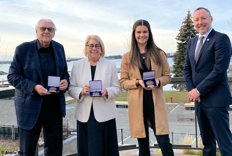 Aude Lavallée, Francine Morin et Alain Goulet, récipiendaires de la